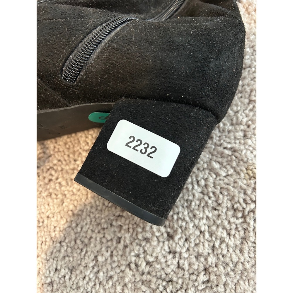 Unisa Black Faux Suede Over The Knee Heel Boots Womens Size 8 #2232 - Picture 9 of 9